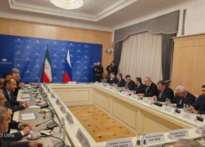 ملاقات امیرعبداللهیان با رئیس کمیسیون روابط خارجی دومای روسیه